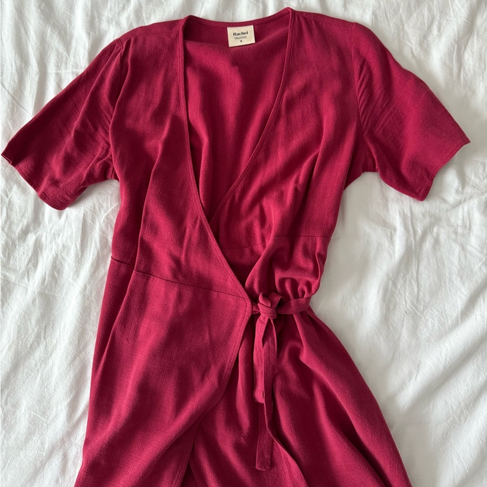 Wrap Linen Dress - Picture 4 of 6